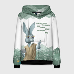 Толстовка-худи мужская Легенда про экзамен, цвет: 3D-черный