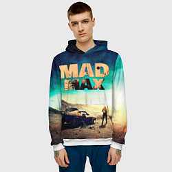 Толстовка-худи мужская Mad Max, цвет: 3D-белый — фото 2