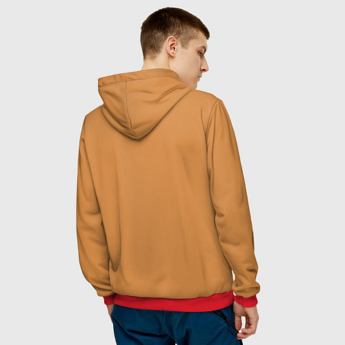 Мужская толстовка John Marston poster / 3D-Красный – фото 4