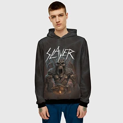 Толстовка-худи мужская Slayer rock monster, цвет: 3D-черный — фото 2