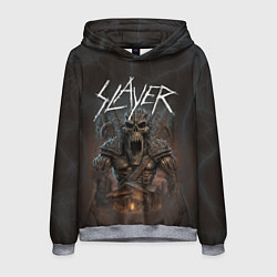 Толстовка-худи мужская Slayer rock monster, цвет: 3D-меланж