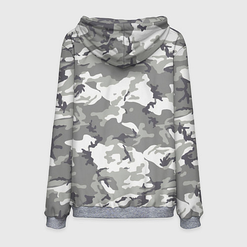 Мужская толстовка Снежный камуфляж / 3D-Меланж – фото 2