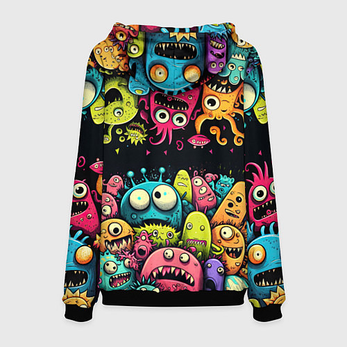 Мужская толстовка Монстры перевертыши / 3D-Черный – фото 2