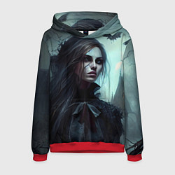 Толстовка-худи мужская Готическая девушка Гэйлавира, цвет: 3D-красный