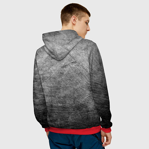 Мужская толстовка Художник и шиза / 3D-Красный – фото 4