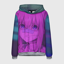 Толстовка-худи мужская Одинокий рокер, цвет: 3D-меланж