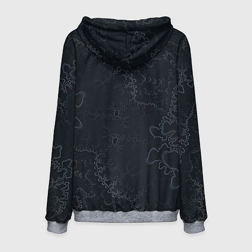 Мужская толстовка Бесшовный дымчатый узор / 3D-Меланж – фото 2