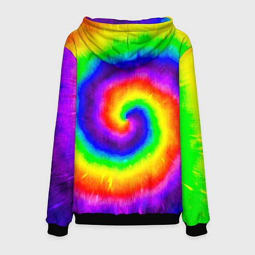 Мужская толстовка Тай-дай / 3D-Черный – фото 2