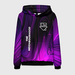 Толстовка-худи мужская The Neighbourhood violet plasma, цвет: 3D-черный