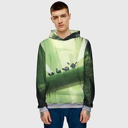 Толстовка-худи мужская Приключения Deep Rock Galactic, цвет: 3D-меланж — фото 2