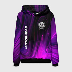 Толстовка-худи мужская Motorhead violet plasma, цвет: 3D-черный