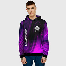 Толстовка-худи мужская Motorhead violet plasma, цвет: 3D-черный — фото 2