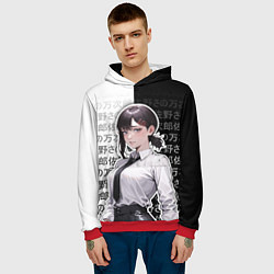 Толстовка-худи мужская Кобэни из аниме человек-бензопила, цвет: 3D-красный — фото 2