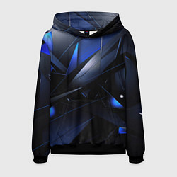 Мужская толстовка Blue black background