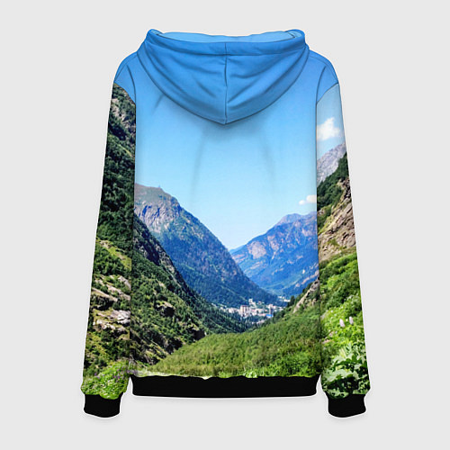 Мужская толстовка Домбай / 3D-Черный – фото 2