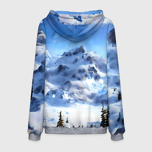 Мужская толстовка Мамонт ледникового периода / 3D-Меланж – фото 2