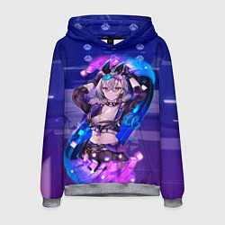 Толстовка-худи мужская Серебряный Волк стар рейл, цвет: 3D-меланж