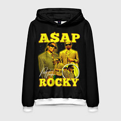 Толстовка-худи мужская Asap Rocky, rapper, цвет: 3D-белый