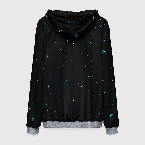 Мужская толстовка Космический монстр / 3D-Меланж – фото 2
