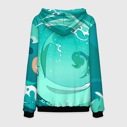 Мужская толстовка Аль Хайтам Геншин / 3D-Черный – фото 2