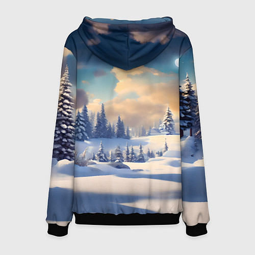 Мужская толстовка Шерстистый мамонт / 3D-Черный – фото 2