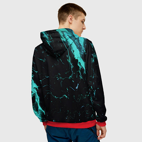 Мужская толстовка Beastcoast абстракт / 3D-Красный – фото 4