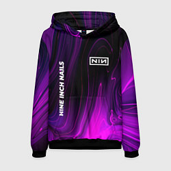 Толстовка-худи мужская Nine Inch Nails violet plasma, цвет: 3D-черный