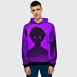 Толстовка-худи мужская Mob Psycho Rage, цвет: 3D-черный — фото 2