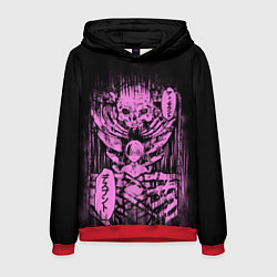 Толстовка-худи мужская Смертельная игра - Бог мертвец, цвет: 3D-красный