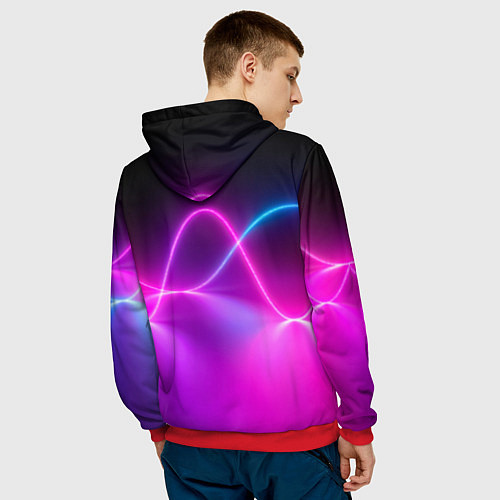 Мужская толстовка Blackpink - Jennie / 3D-Красный – фото 4