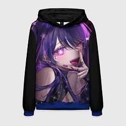 Толстовка-худи мужская Oshi no ko - ай хошино, цвет: 3D-синий