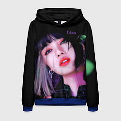 Толстовка-худи мужская Blackpink Lisa brunette, цвет: 3D-синий