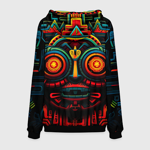 Мужская толстовка Ацтекские Боги / 3D-Черный – фото 2