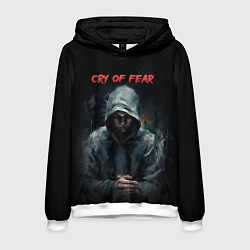 Толстовка-худи мужская Cry of Fear - Simon, цвет: 3D-белый