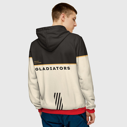 Мужская толстовка Gaimin Gladiators esports / 3D-Красный – фото 4