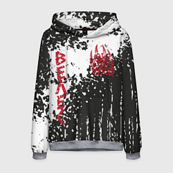 Толстовка-худи мужская Лапа медведя, цвет: 3D-меланж