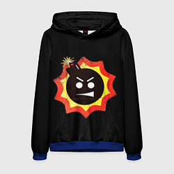 Толстовка-худи мужская Serious Sam logo, цвет: 3D-синий