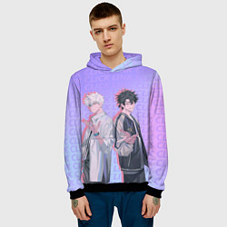 Толстовка-худи мужская Персонажи - Агенты времени, цвет: 3D-черный — фото 2