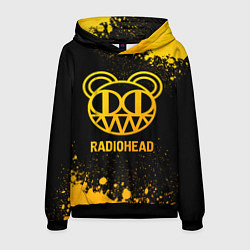 Толстовка-худи мужская Radiohead - gold gradient, цвет: 3D-черный