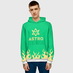 Толстовка-худи мужская Astro fire, цвет: 3D-белый — фото 2