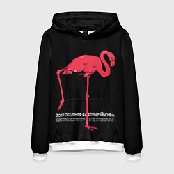 Толстовка-худи мужская Фламинго - Мюнхен, цвет: 3D-белый
