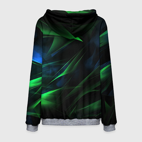 Мужская толстовка Dark green background / 3D-Меланж – фото 2