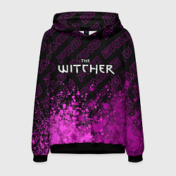 Толстовка-худи мужская The Witcher pro gaming: символ сверху, цвет: 3D-черный