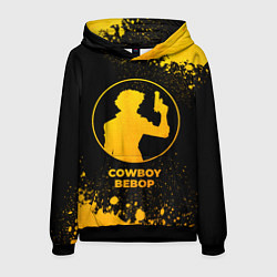 Толстовка-худи мужская Cowboy Bebop - gold gradient, цвет: 3D-черный
