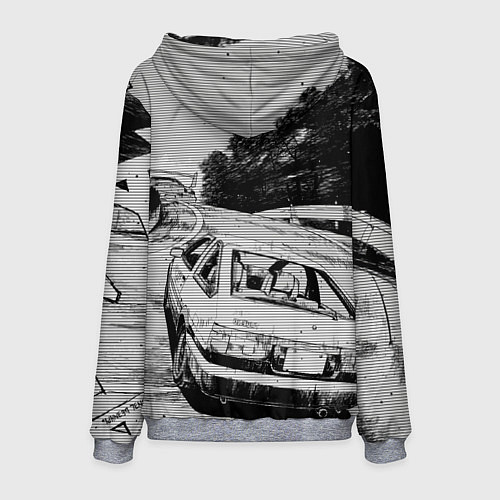 Мужская толстовка Тойота ae 86 - Инициал ди / 3D-Меланж – фото 2