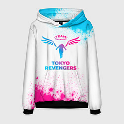 Толстовка-худи мужская Tokyo Revengers neon gradient style, цвет: 3D-черный