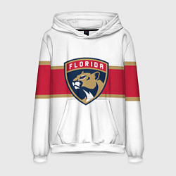 Толстовка-худи мужская Florida panthers - uniform - hockey, цвет: 3D-белый