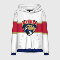 Толстовка-худи мужская Florida panthers - uniform - hockey, цвет: 3D-синий