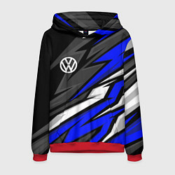 Мужская толстовка Volkswagen - Синяя абстракция