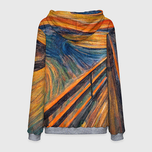 Мужская толстовка Крик хомяка / 3D-Меланж – фото 2